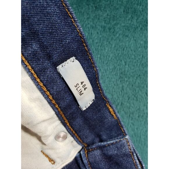 J Crew Jeans Size 32x26 Mens Blue Pants Stretch Denim Mid Rise 484 Slim Straight - Picture 4 of 15